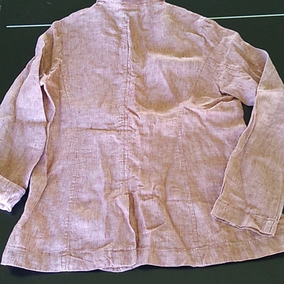 Jones & Co. linen blazer heather red size M - Picture 13 of 15